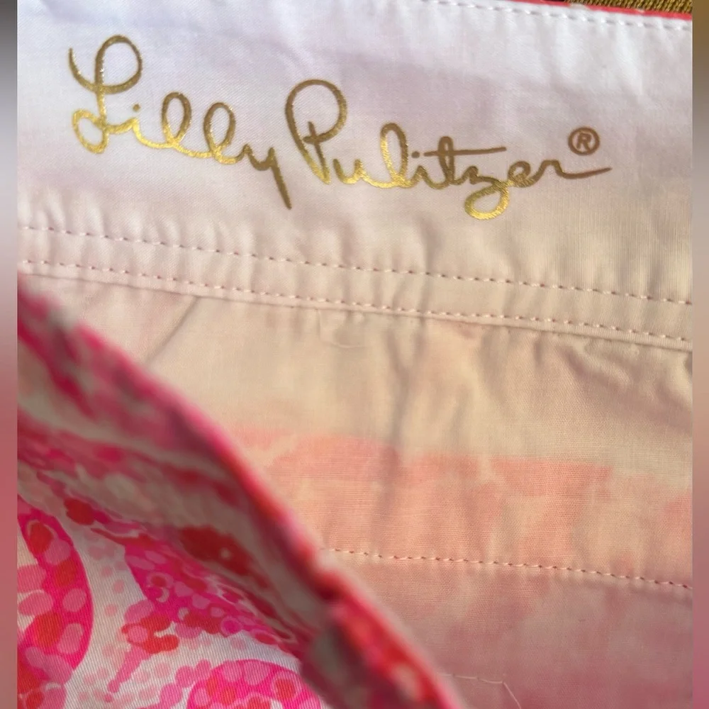Lilly Pulitzer Vibrant Pink Patterned Walsh Shorts - Picture 3 of 8